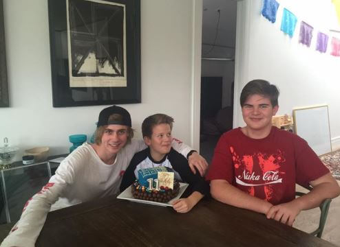 Hunter Urban with his brother, Indiana Urban